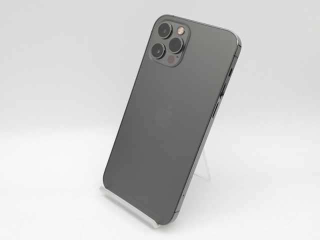 【中古】Apple docomo 【SIMロック解除済み】 iPhone 12 Pro 128GB グラファイト MGM53J/A【鹿児島中町】保証期間１ヶ月【ランクC】