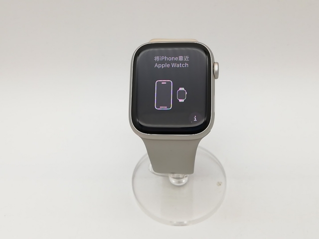 【中古】Apple Apple Watch Series9 45mm GPS スターライトアルミニウムケース/スターライトスポーツバンド(S/M) MR963J/A【鹿児島中町】保証期間１ヶ月【ランクA】の通販は
