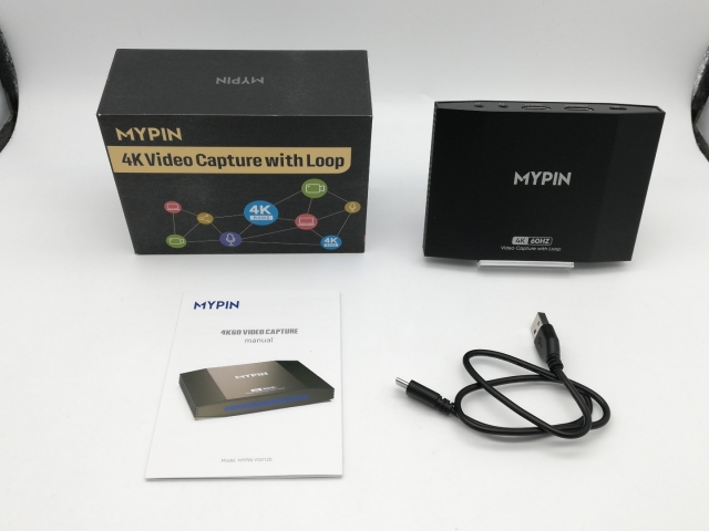 中古】MYPIN 4K 60fps HDMIビデオゲームキャプチャ VG0120-240112