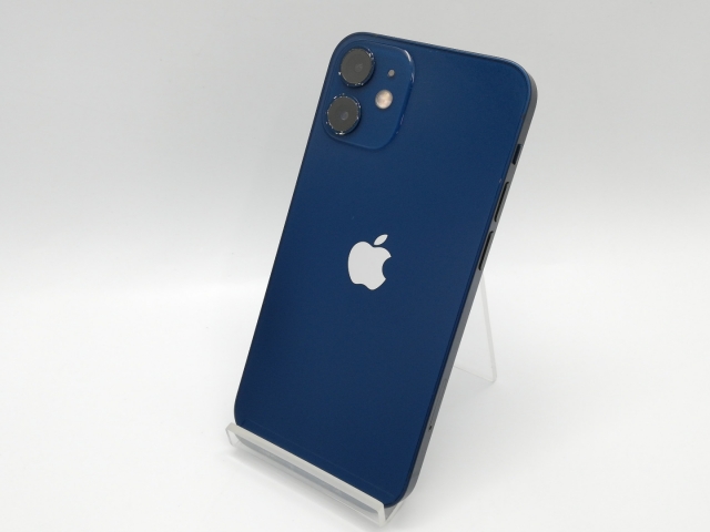 【中古】Apple SoftBank 【SIMロック解除済み】 iPhone 12 mini 256GB ブルー MGDV3J/A【鹿児島中町】保証期間１ヶ月【ランクC】