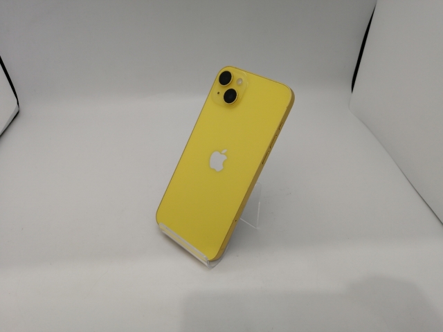 【中古】Apple 国内版 【SIMフリー】 iPhone 14 Plus 128GB イエロー MR603J/A【広島本通】保証期間１ヶ月【ランクB】