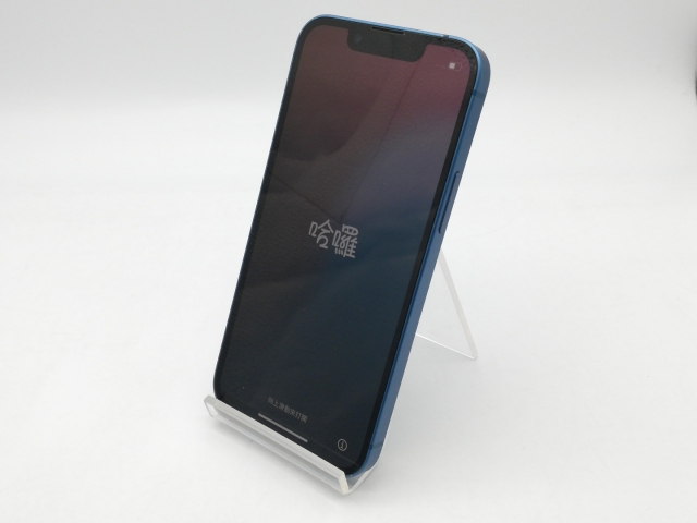 【中古】Apple SoftBank 【SIMフリー】 iPhone 13 mini 128GB ブルー MLJH3J/A【鹿児島中町】保証期間１ヶ月【ランクC】