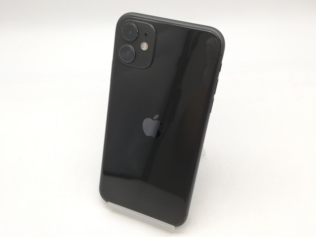 【中古】Apple SoftBank 【SIMロック解除済み】 iPhone 11 64GB ブラック MWLT2J/A【鹿児島中町】保証期間１ヶ月【ランクC】