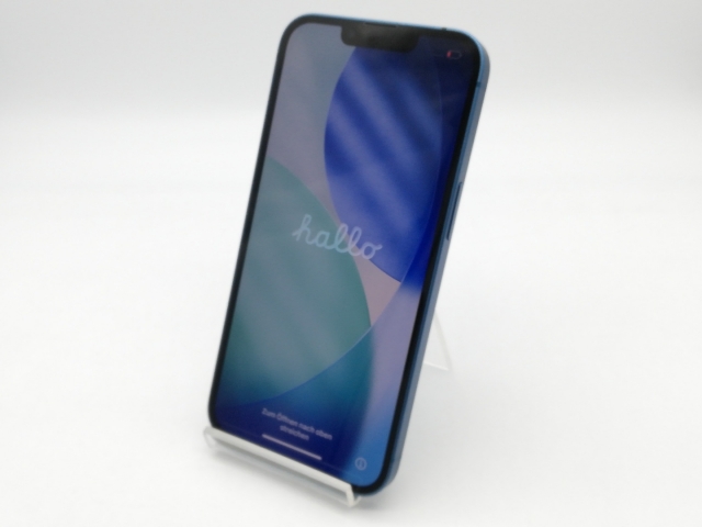 【中古】【赤ロム保証あり】Apple SoftBank 【SIMフリー】 iPhone 13 256GB ブルー MLNM3J/A【熊本】保証期間１週間【ランクC】
