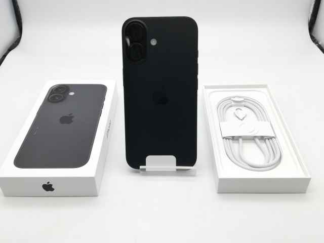 【未使用】Apple 国内版 【SIMフリー】 iPhone 16 128GB ブラック MYDQ3J/A【鹿児島中町】保証期間３ヶ月_3