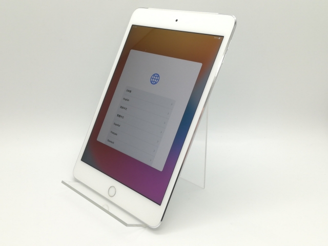 ipadmini4 cellular 16GB au シルバー APPLE 〔中古〕iPad mini4 Wi-Fi+Cellular 16GB シルバー MK702J
