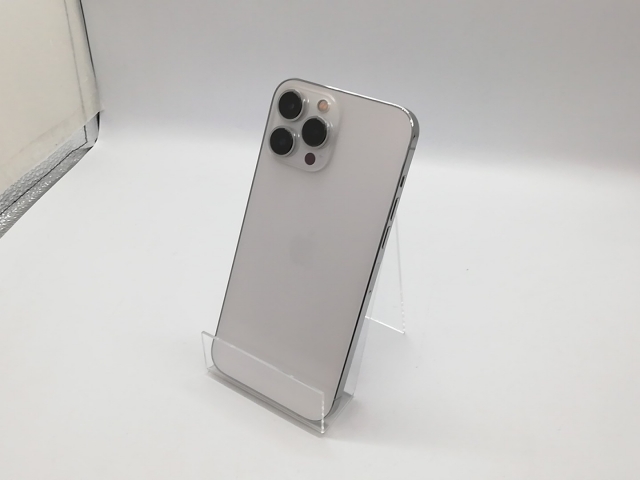 【中古】Apple au 【SIMフリー】 iPhone 13 Pro Max 256GB シルバー MLJ93J/A【福岡天神】保証期間１ヶ月【ランクA】
