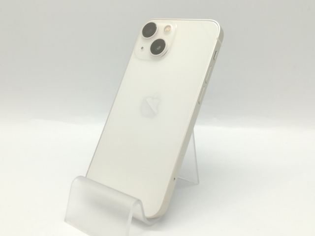 【中古】Apple 国内版 【SIMフリー】 iPhone 13 mini 128GB スターライト MLJE3J/A【福岡天神】保証期間１ヶ月【ランクB】