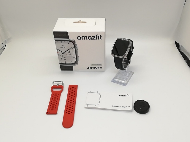 【中古】Zepp Health Amazfit Active 2 Square [ブラックレザー]【福岡天神】保証期間１ヶ月【ランクB】_7