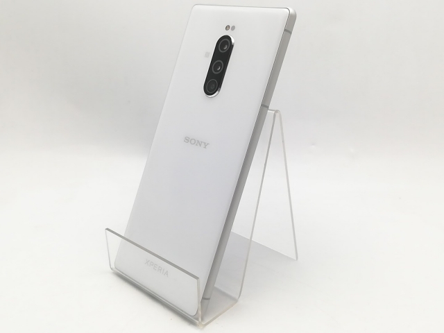 【中古】SONY SoftBank 【SIMロック解除済み】 Xperia 1 802SO ホワイト【ECセンター】保証期間１ヶ月【ランクA】
