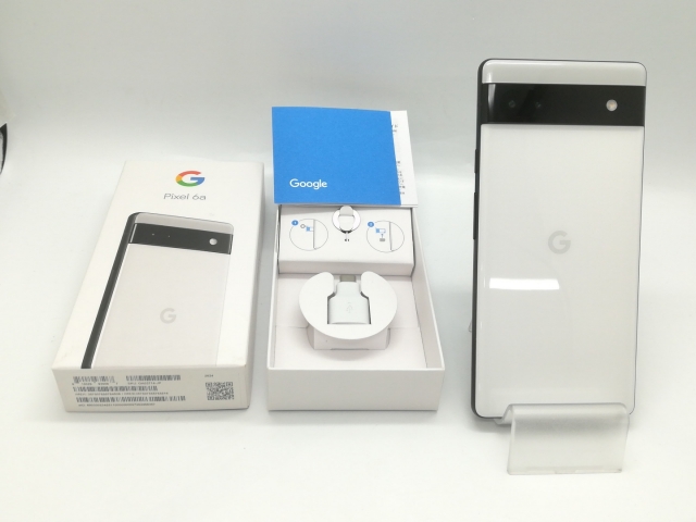 中古】Google 国内版 【SIMフリー】 Pixel 6a チョーク 6GB 128GB