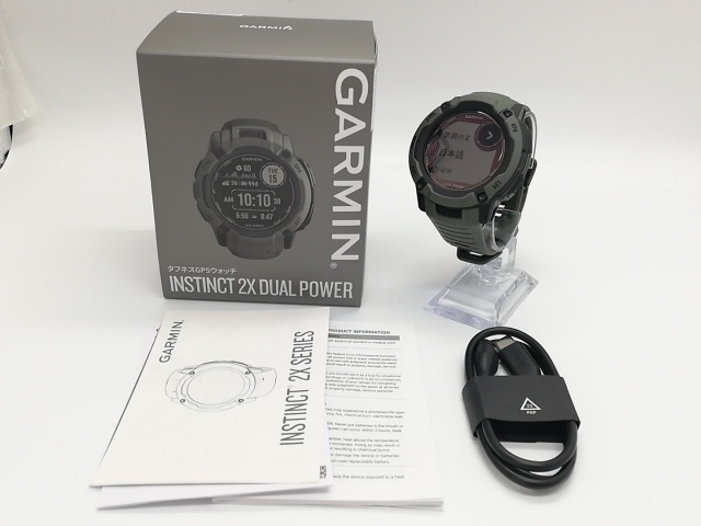 【中古】Garmin Instinct 2X Dual Power 010-02805-52 Moss【福岡天神】保証期間１ヶ月【ランクA】_5