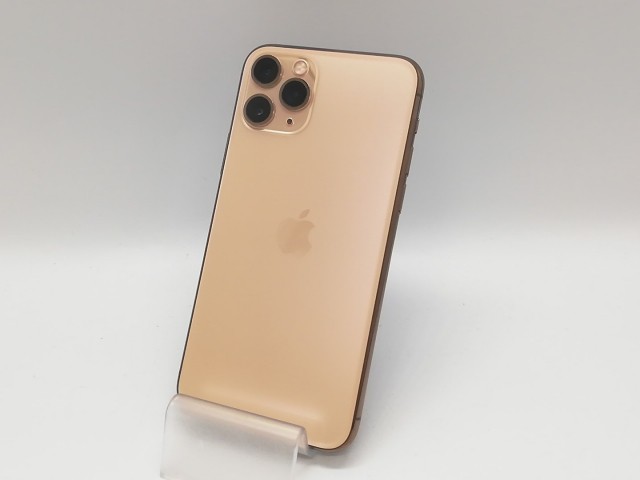 【中古】Apple au 【SIMロック解除済み】 iPhone 11 Pro 256GB ゴールド MWC92J/A【福岡天神】保証期間１ヶ月【ランクB】