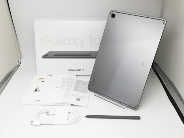 中古】SAMSUNG 国内版 【Wi-Fi】 Galaxy Tab S9 FE グレー SM 