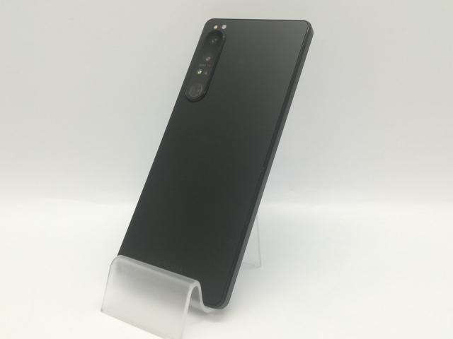 【中古】SONY au 【SIMフリー】 Xperia 1 IV ブラック 12GB 256GB SOG06【福岡天神】保証期間１ヶ月【ランクB】