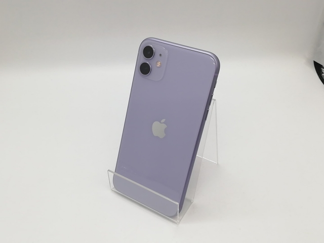 【中古】Apple docomo 【SIMロック解除済み】 iPhone 11 128GB パープル MWM52J/A【福岡天神】保証期間１ヶ月【ランクB】