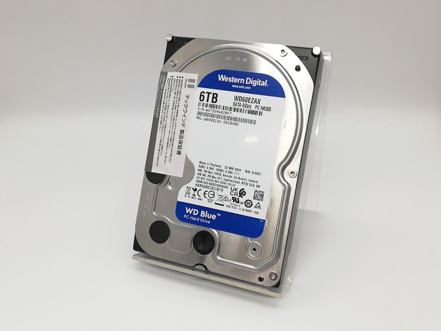 中古】W.D. WD60EZAX WD Blue 6TB/5400rpm/256M/6Gbps【福岡天神】保証