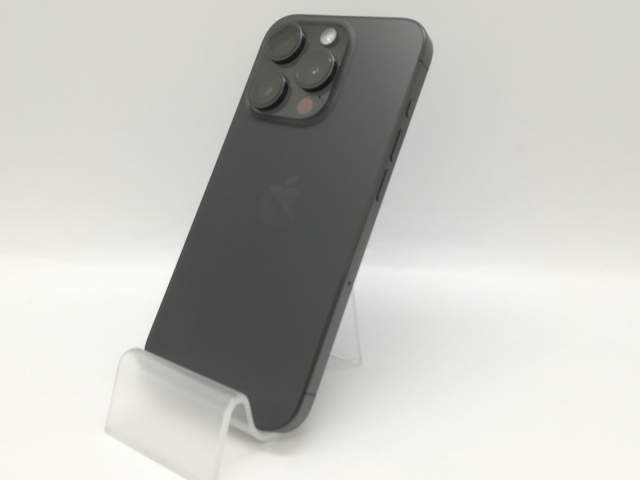 【中古】Apple 国内版 【SIMフリー】 iPhone 15 Pro 256GB ブラックチタニウム MTUC3J/A【福岡天神】保証期間１ヶ月【ランクB】