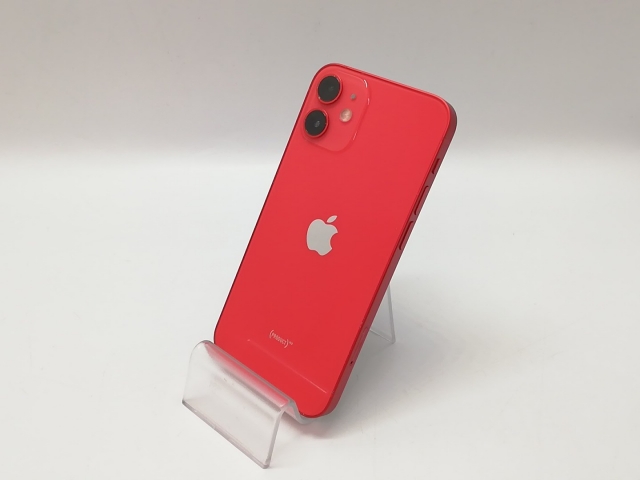 【中古】Apple docomo 【SIMロック解除済み】 iPhone 12 mini 64GB (PRODUCT)RED MGAE3J/A【福岡天神】保証期間１ヶ月【ランクB】