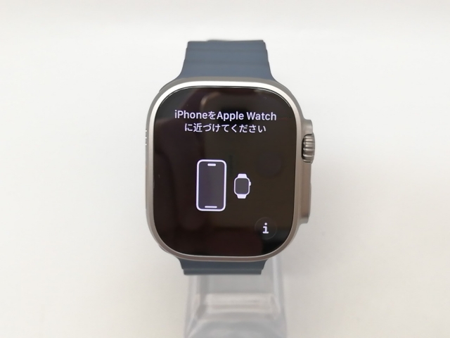 【中古】Apple Apple Watch Ultra3 49mm Cellular ナチュラルチタニウムケース/アンカーブルーオーシャンバンド MEWH4J/A【福岡天神】保証期間１ヶ月【ランクA】