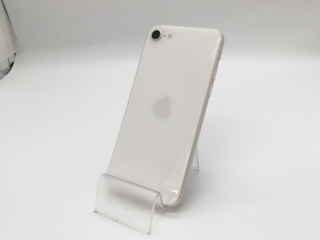 【中古】Apple au 【SIMフリー】 iPhone SE（第3世代） 64GB スターライト MMYD3J/A【福岡天神】保証期間１ヶ月【ランクB】