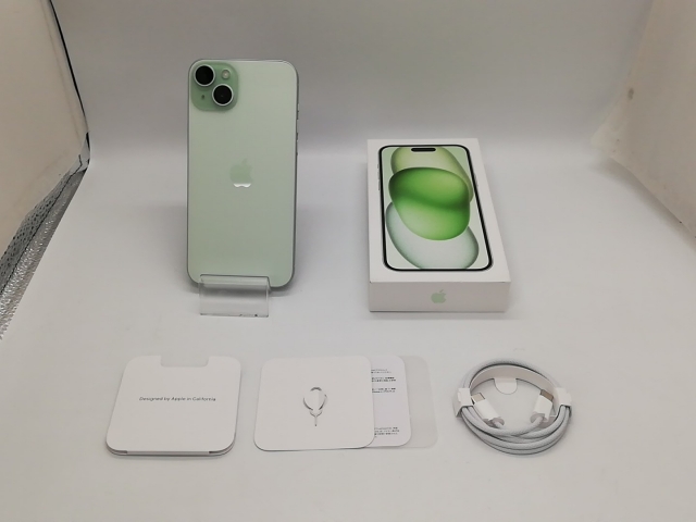 中古Apple 国内版 SIMフリー iPhone 15 Plus 256GB グリーン