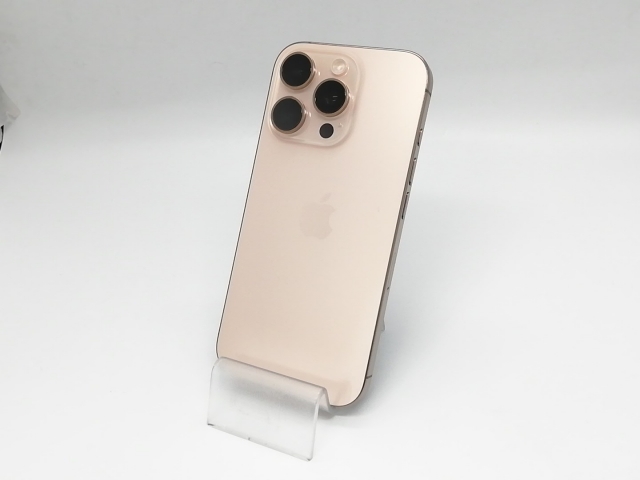 【中古】Apple docomo 【SIMフリー】 iPhone 16 Pro 256GB デザートチタニウム MYN23J/A【福岡天神】保証期間１ヶ月【ランクC】