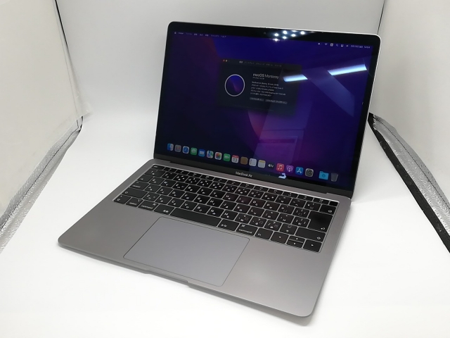 【中古】Apple MacBook Air 13インチ Corei5:1.6GHz 128GB Touch ID搭載モデル スペースグレイ MVFH2J/A (Mid 2019)【福岡天神】保証期間１ヶ月【ランクC】