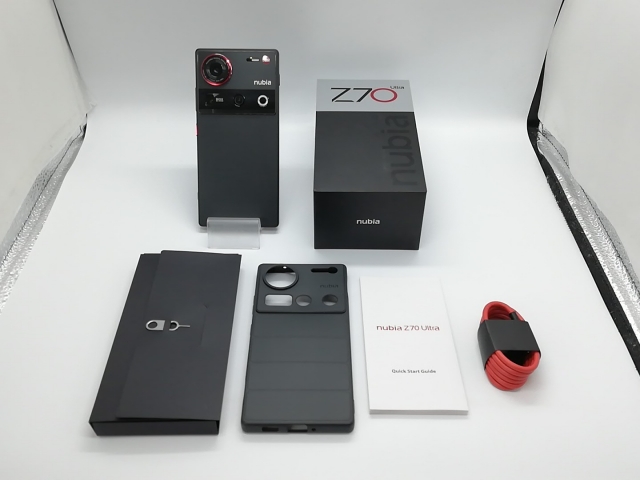 【中古】Nubia 国内版【SIMフリー】 nubia Z70 Ultra 12GB 256GB Black【福岡天神】保証期間１ヶ月【ランクB】