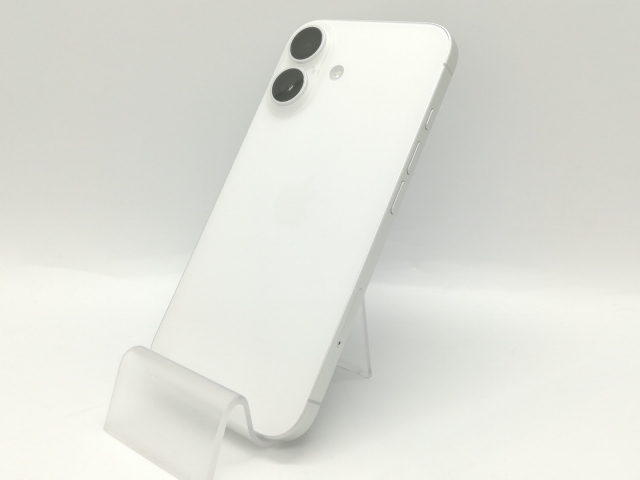 【中古】Apple 国内版 【SIMフリー】 iPhone 16 128GB ホワイト MYDR3J/A【熊本】保証期間１ヶ月【ランクB】