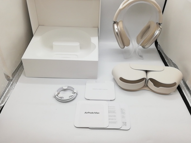 【中古】Apple AirPods Max（2024/USB-C） スターライト MWW53ZA/A【福岡天神】保証期間１ヶ月_7