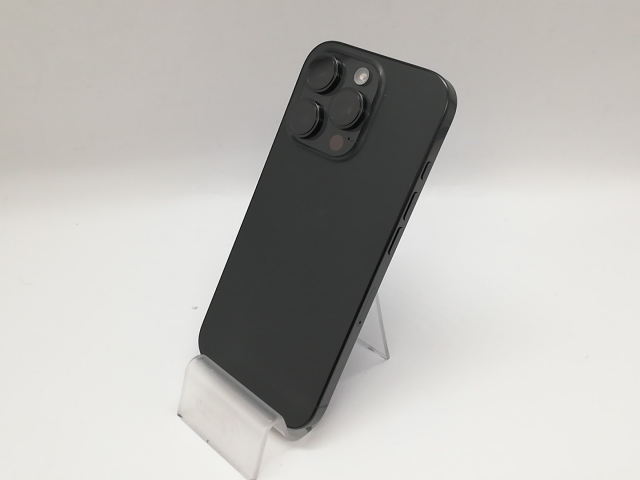 【中古】Apple 国内版 【SIMフリー】 iPhone 16 Pro 128GB ブラックチタニウム MYMV3J/A【福岡天神】保証期間１ヶ月【ランクA】