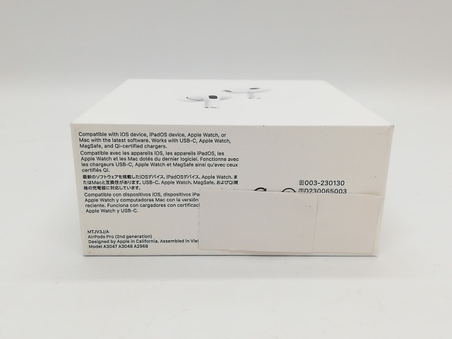 ♪新品未使用　Apple　Airpods　Pro (第2世代)　MTJV3J/A 楽天市場】【新品未開封/保証未開始】APPLE AirPods Pro 第2世代
