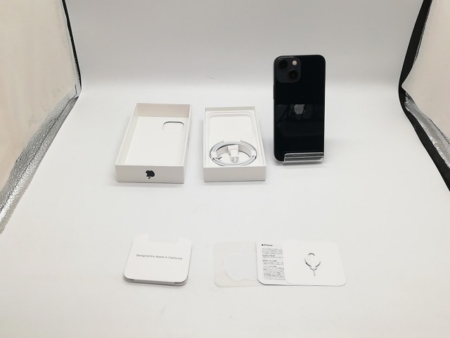 【中古】Apple au 【SIMフリー】 iPhone 13 mini 256GB ミッドナイト MLJJ3J/A【福岡天神】保証期間１ヶ月【ランクB】