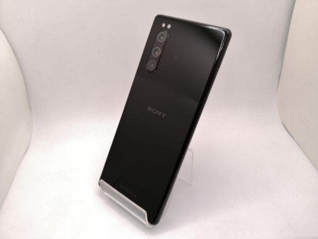 【中古】SONY au 【SIMロック解除済み】 Xperia 5 SOV41 ブラック【三宮駅前】保証期間１ヶ月【ランクC】