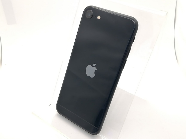 【中古】Apple au 【SIMフリー】 iPhone SE（第3世代） 64GB ミッドナイト MMYC3J/A【秋葉3号】保証期間１ヶ月【ランクB】