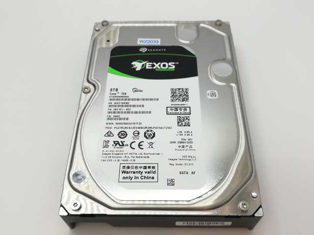 【中古】Seagate ST8000NM000A 8TB/7200rpm/256MB/6Gbps【立川フロム中武】保証期間１週間の通販は