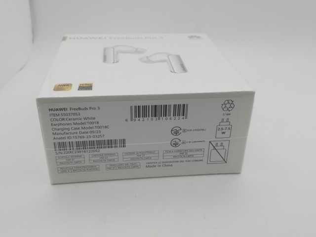 【未使用】Huawei FreeBuds Pro 3 [セラミックホワイト]【秋葉2号】保証期間１ヶ月_2