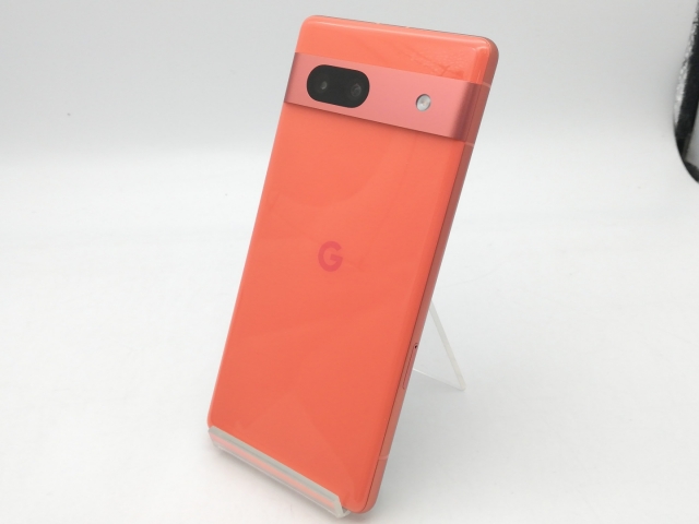 【中古】Google 国内版 【SIMフリー】 Pixel 7a コーラル 8GB 128GB G82U8【鹿児島中町】保証期間１ヶ月【ランクB】