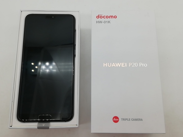 未使用】Huawei docomo 【SIMロック解除済み】 HUAWEI P20 Pro HW-01K