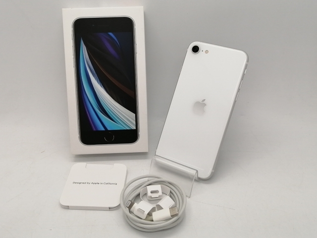 iPhone SE (第2世代) 64gb ホワイト au simロック解除済 SIMロック解除