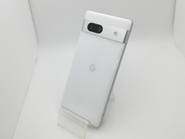 【中古】Google au 【SIMフリー】 Pixel 7a スノー 8GB 128GB G82U8【新橋烏森通り】保証期間１ヶ月【ランクA】