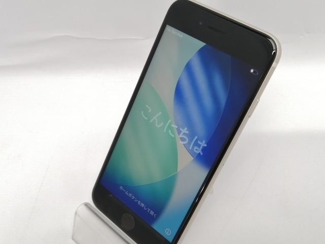 【中古】Apple au 【SIMフリー】 iPhone SE（第3世代） 64GB スターライト MMYD3J/A【川越クレアモール】保証期間１ヶ月【ランクB】_1