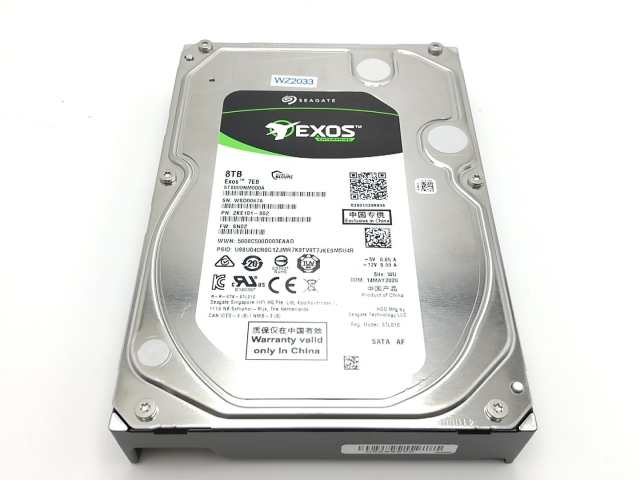 【中古】Seagate ST8000NM000A 8TB/7200rpm/256MB/6Gbps【吉祥寺】保証期間１週間の通販は