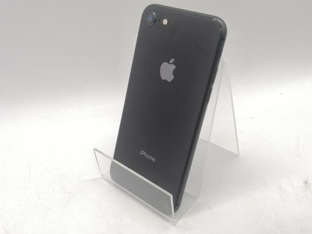 【中古】Apple au 【SIMロック解除済み】 iPhone 8 64GB スペースグレイ MQ782J/A【熊本】保証期間１ヶ月【ランクB】