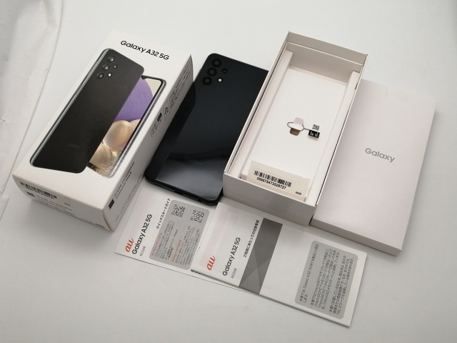 【中古】SAMSUNG au 【SIMロック解除済み】 Galaxy A32 5G オーサムブラック 4GB 64GB SCG08【大須2】保証期間１ヶ月【ランクC】_9