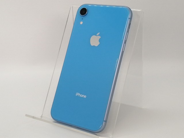 【中古】Apple docomo 【SIMロック解除済み】 iPhone XR 64GB ブルー MT0E2J/A【高崎モントレー】保証期間１ヶ月【ランクA】