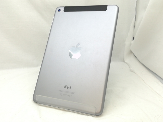 【中古】Apple au 【SIMロックあり】 iPad mini4（2015） 128GB スペースグレイ MK762J/A【川崎】保証期間１ヶ月【ランクB】