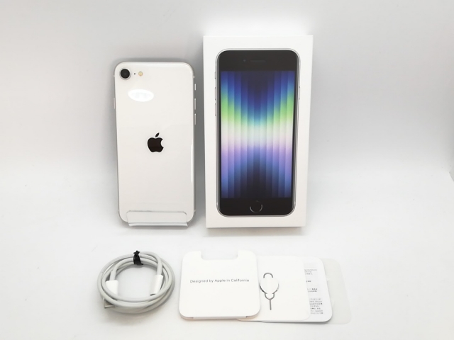 中古】Apple au 【SIMフリー】 iPhone SE（第3世代） 64GB スター