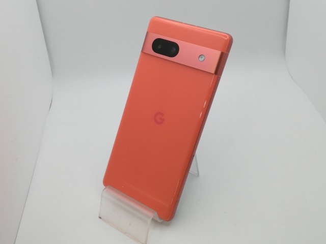 【中古】Google SoftBank 【SIMフリー】 Pixel 7a コーラル 8GB 128GB G82U8【新橋烏森通り】保証期間１ヶ月【ランクB】